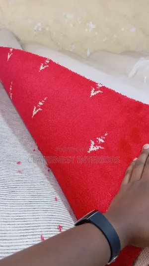Plain Red With Cute Patterns Wall to Wall Presidential Carpets