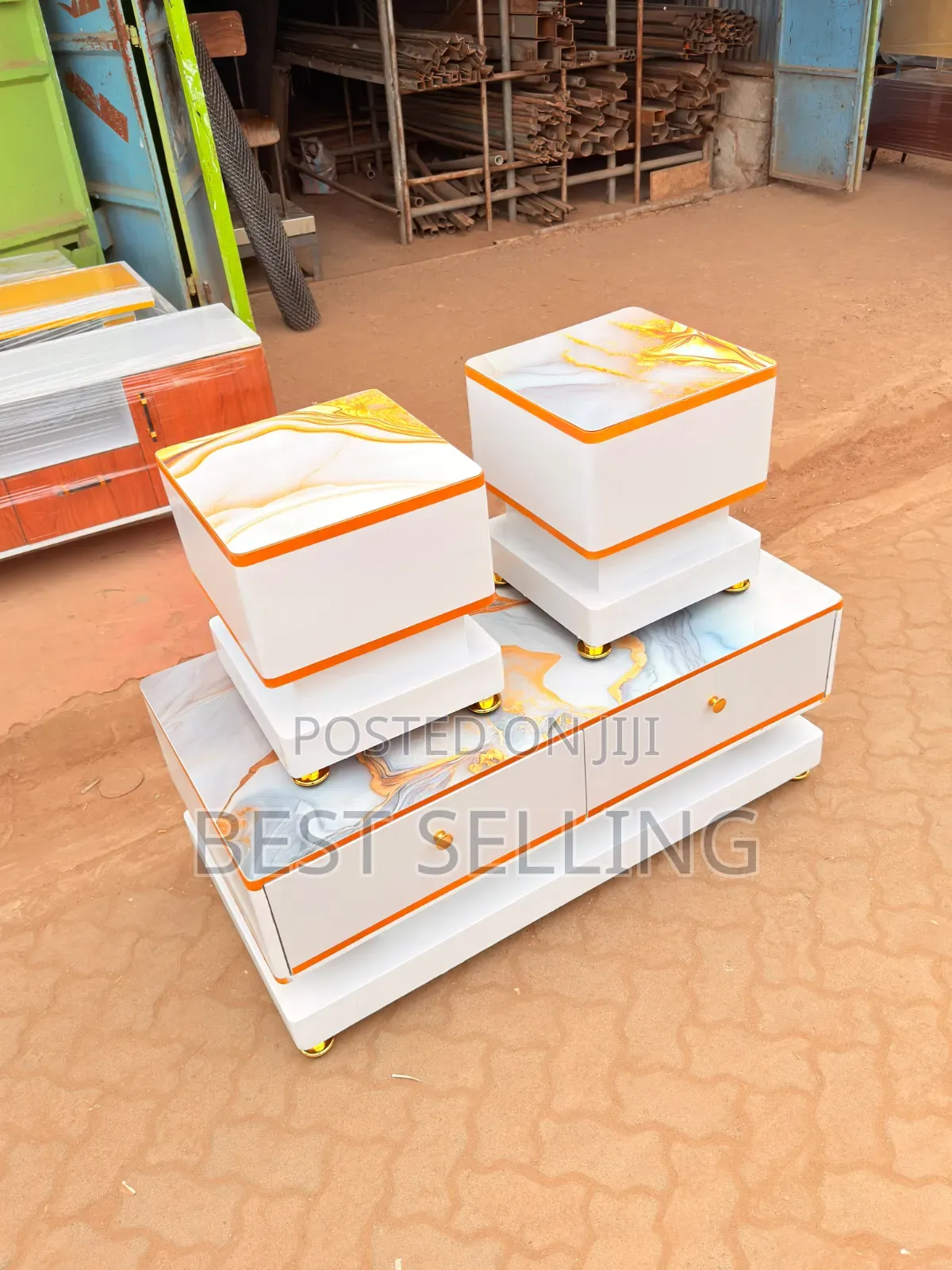 Modern Smart Coffee Table With Stools