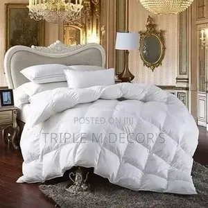 4 Piece White 5 by 6 Duvet