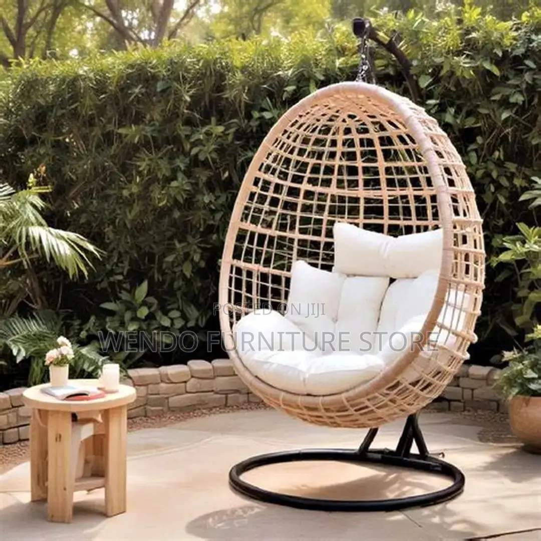 Home Chairs; Tufted Leather Backrest Hammock Seats