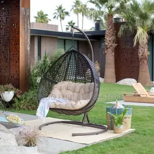 Home Chairs; Tufted Leather Backrest Hammock Seats