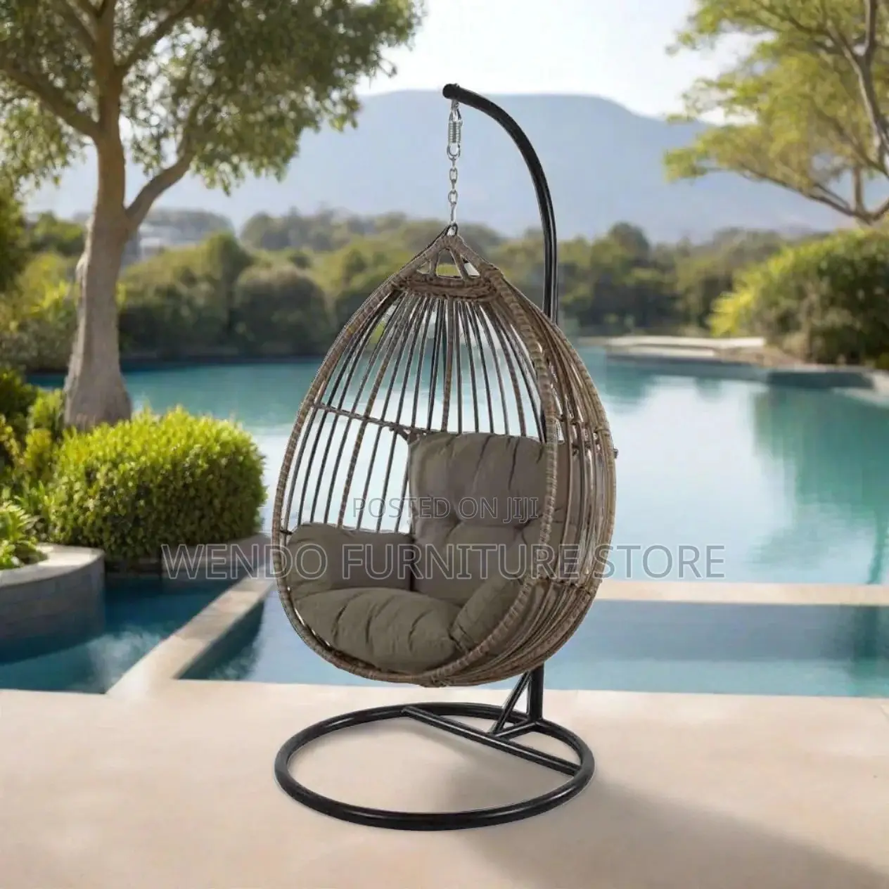 Home Chairs; Tufted Leather Backrest Hammock Seats
