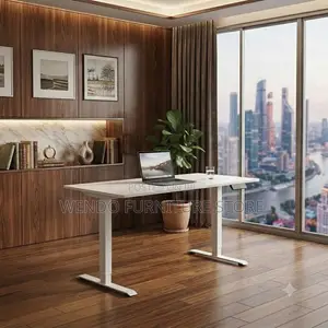 Office Desk; 1.4 Meters Electric Height Monitored Home Office Desk