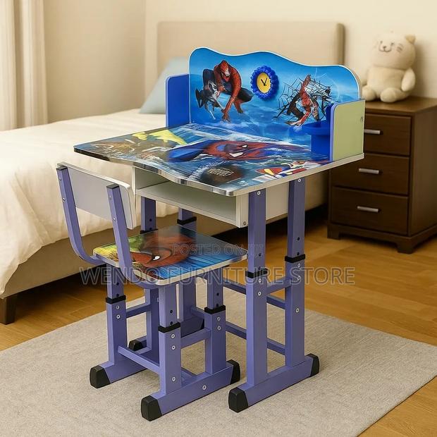 Home Desks; Adjustable Height Home Schools Desk Chair Set - thumbnail 3