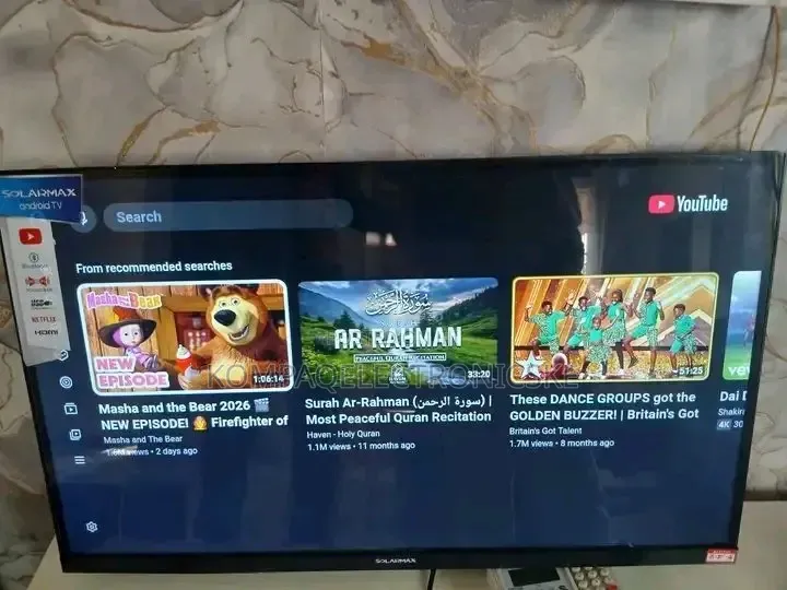 55" Solarmax Smart Android Uhd Bluetooth TV