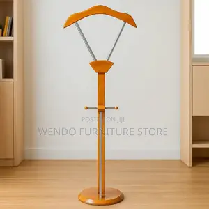 Dressers; Executive Long Home Office Coat Hangers With Mahogany Finish