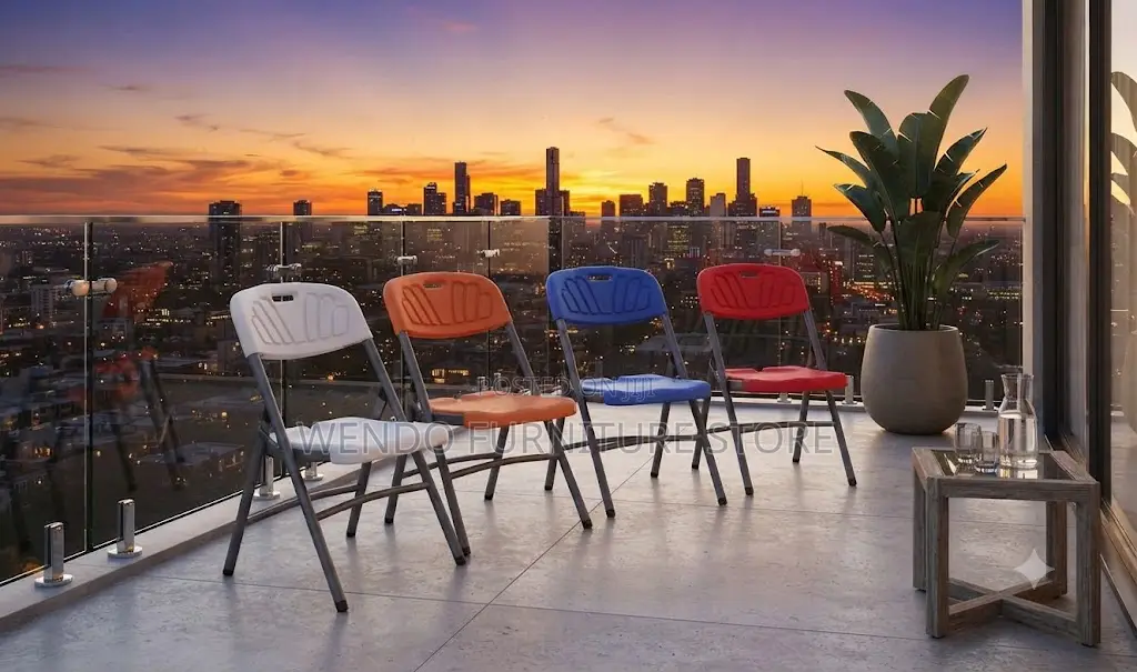 Office Chairs; Plastic Armless B44s Garden Chairs