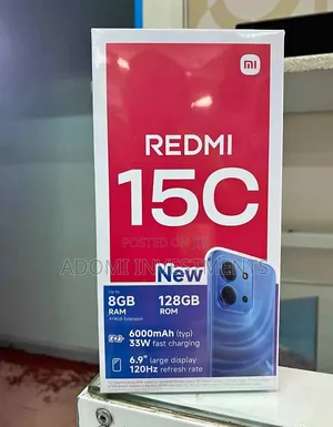 New Xiaomi Redmi 15C 4G 128 GB Blue