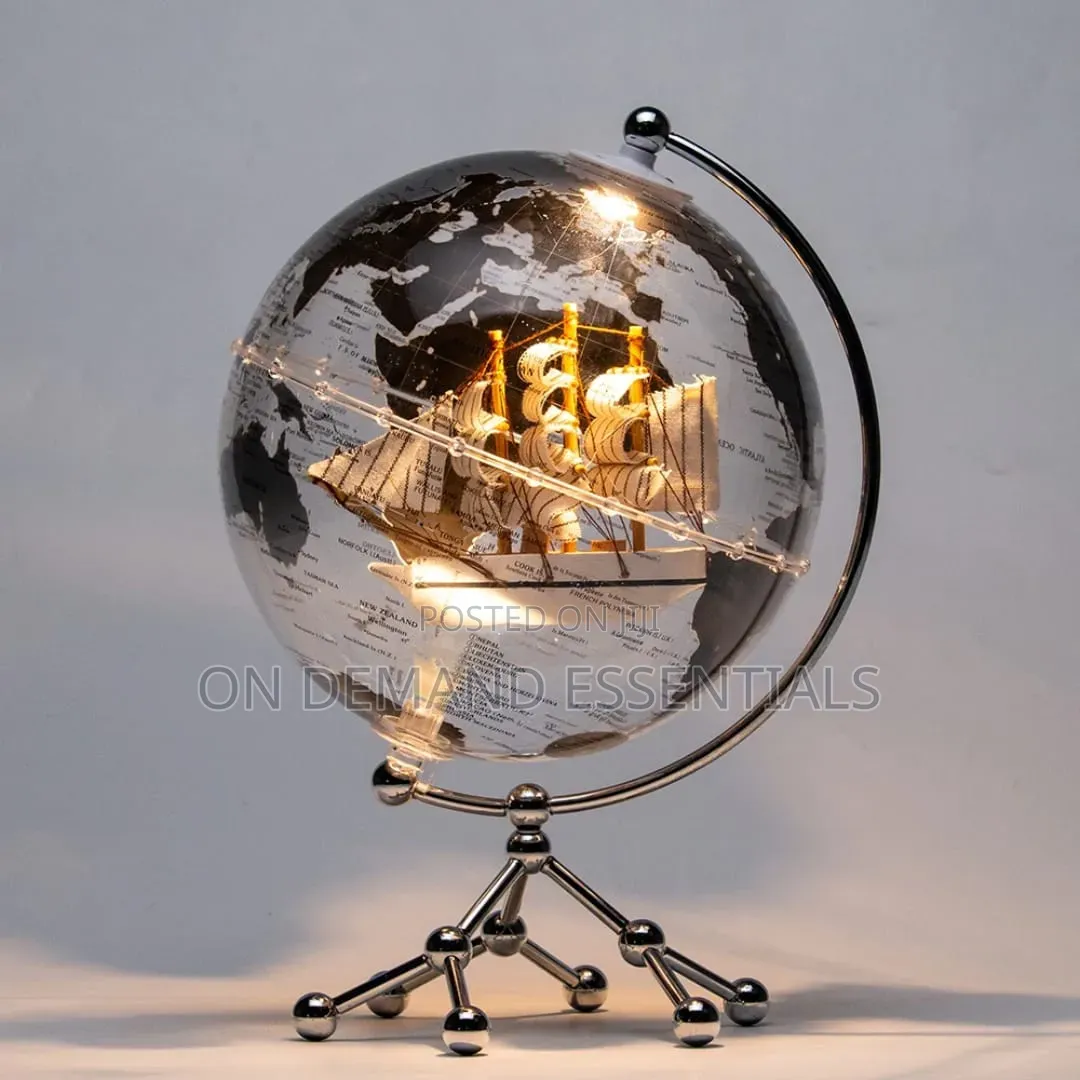Led Globe With World Map Available Ni Two Colors