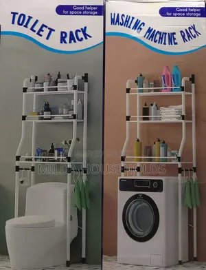 Detachable Metallic 3 Layer Over the Toilet Rack