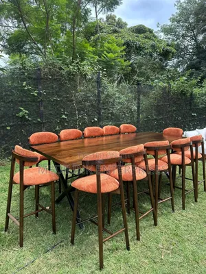 Camel Backs Solid Silked Sudan Teak 6 Seater Dinning Table Set