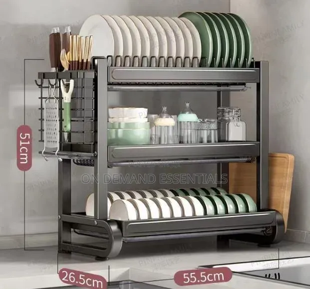 3-Tier Heavy Duty Premium Dish Rack