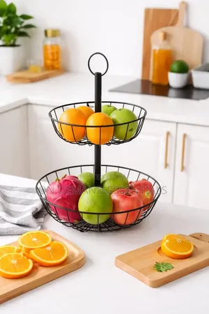 2 Tier Fruit Basket Holder