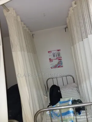 Fade Resistant Fabric Cream Hospital Curtains