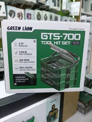 Green Lion GTS-700 Tool Kit Set - 213 Pieces- 3.7V 1500mAh