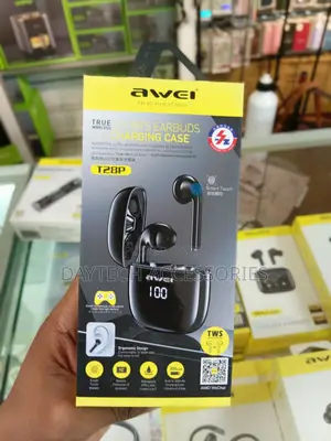 The Awei T28P True Wireless Sports Earbuds in Black