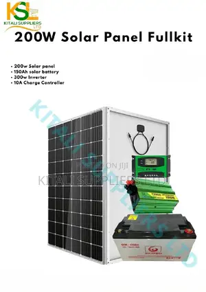 200W Solar Fullkit With 150ah Battery ,300w Inveter and 10a Controller