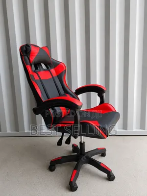 New Modern Red Black Gaming Chair Leather