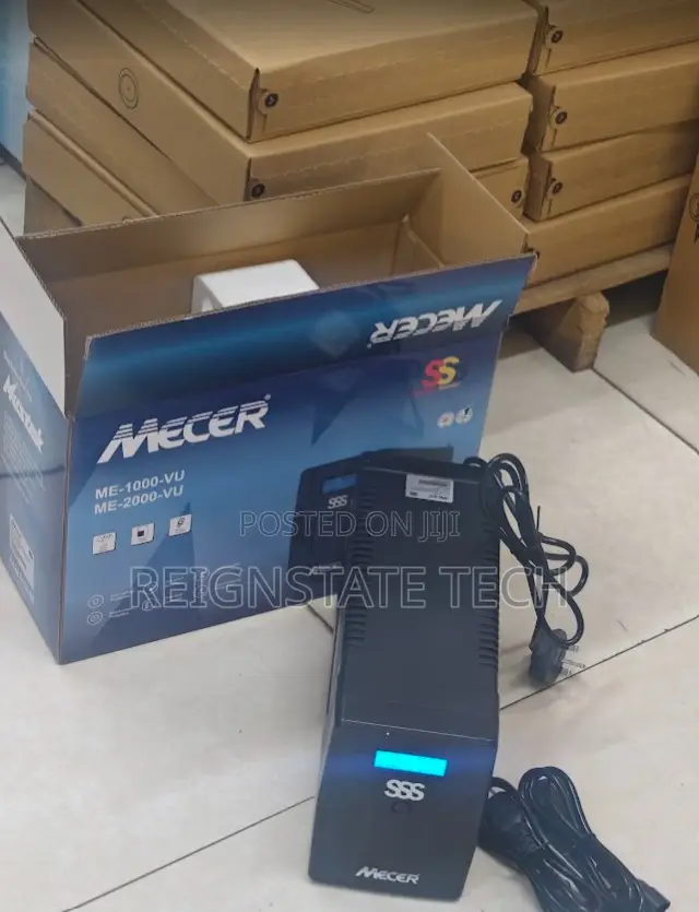 Mecer ME1000VU 1KVA Back UP Power Back UP UPS Ports With LED Display