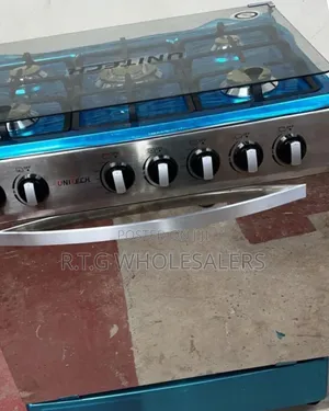 Unitech 60×90cm 5 Burner Full Gas Freestanding Cooker