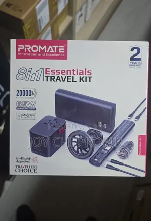 Promate Powergear Pro 8-in-1 Essentials Travel Kit