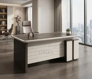 Office Desk : 1.4m Executive Desk With Drawers