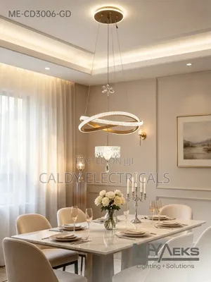 Modern Elegant Chandelier Body Gold