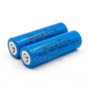 Rechargeable 18650 Battery 3.7V UltraFire 7800 mAh Li-Ion Cells. 2 PCS