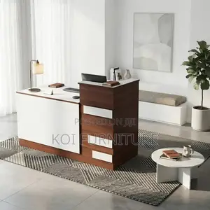 Reception Desk; 1.8 Meters Visual White Office Reception Desk