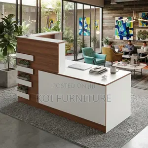 Reception Desk; 1.8 Meters Visual White Office Reception Desk
