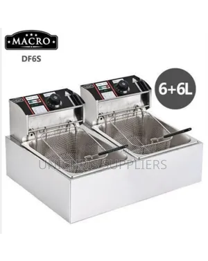 Macro Double Deep Fryer 12ltrs