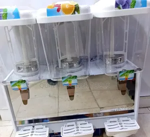 Commercial 3-Tank Electric Juice Dispenser and Cooler