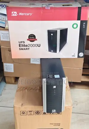 MERCURY Maverick Back Elite Smart UPS 4Ports UK Plug 2000VA 2KVA