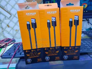 USB Type-C Fast Charger Cable AKAYA AK-C77 6A Sync Lead Data Cable