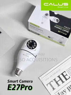 CALLUS WiFi Bulb Camera – 360° Panoramic Security Camera Night Vision