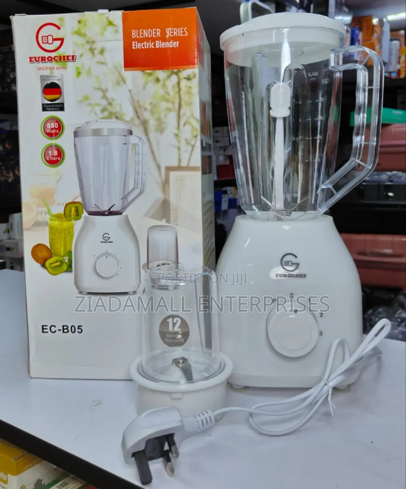 Eurochef 2 in 1 Blender 650 Watts