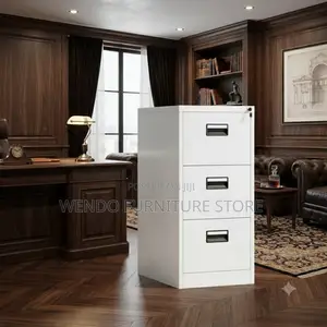 Office Cabinet; Three Lockers Steel Documents Storage Cabinets