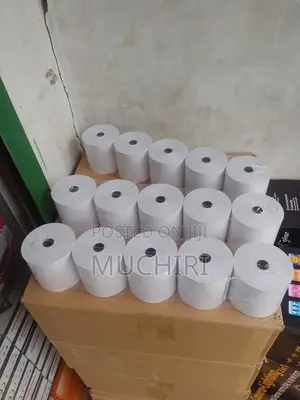 50 Pieces of 80mm by 80mm by 13mm Thermal Rolls Paper Rolls