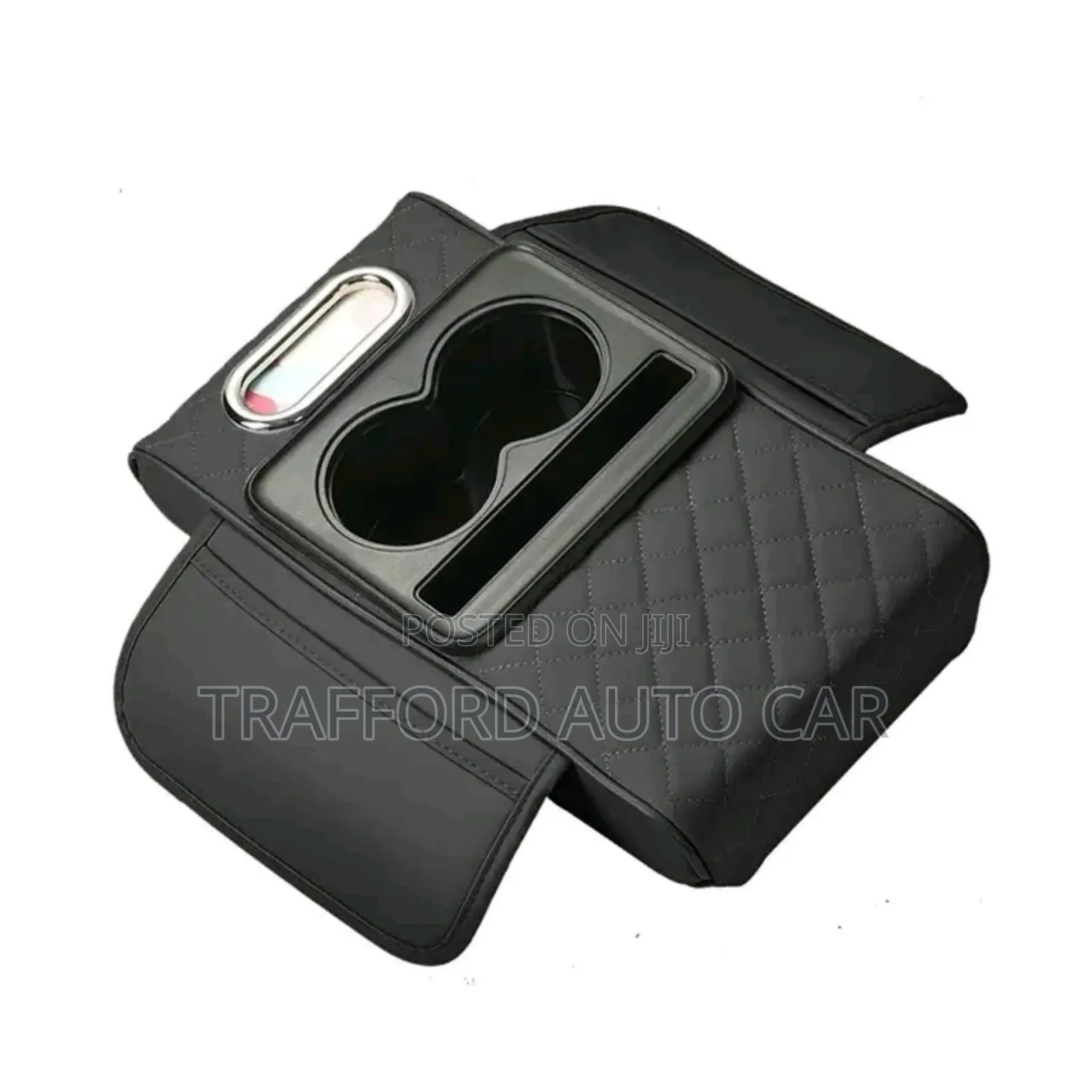 Auto Centre Console Armrest Cushion With 2 Cup Holders