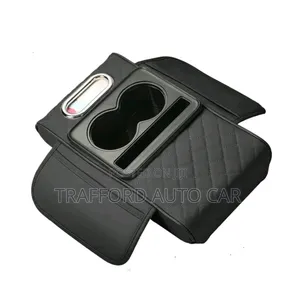 Auto Centre Console Armrest Cushion With 2 Cup Holders