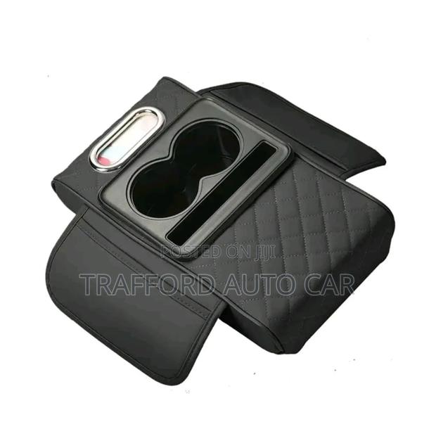 Auto Centre Console Armrest Cushion With 2 Cup Holders - thumbnail 2