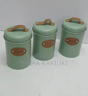 3 PCS Alloyed Metal Canister Pots