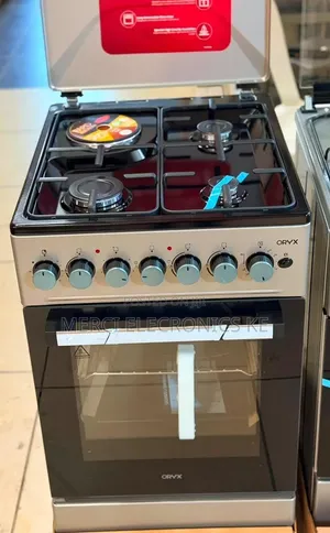 Mika ORYX 50x60cm Standing Cooker: 3 Gas Pool Jet Burners + 1 Electric