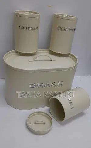 Elegant Bread Bin Storage With Canisters Jars