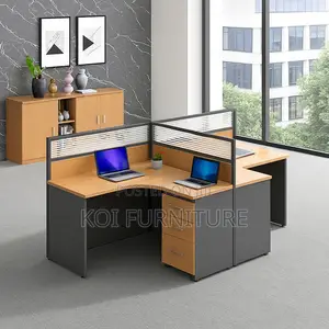 Office Workstation; Two Users Occupation Curved Office Workstation