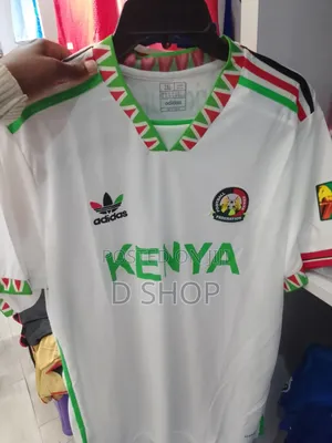 Adidas Harambee Stars Kenyan Jersey White