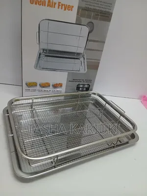 *Heat Resistant Stainless Steel French Fries Basket + Tray* _Large