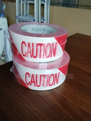 Red and White Caution Tape