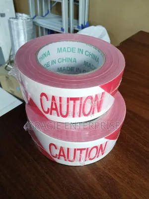 Red and White Caution Tape