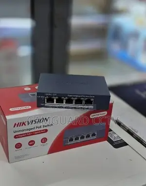 Hikvision 4-Port Gigabit Unmanaged PoE Switch 60W With 1 Uplink Port